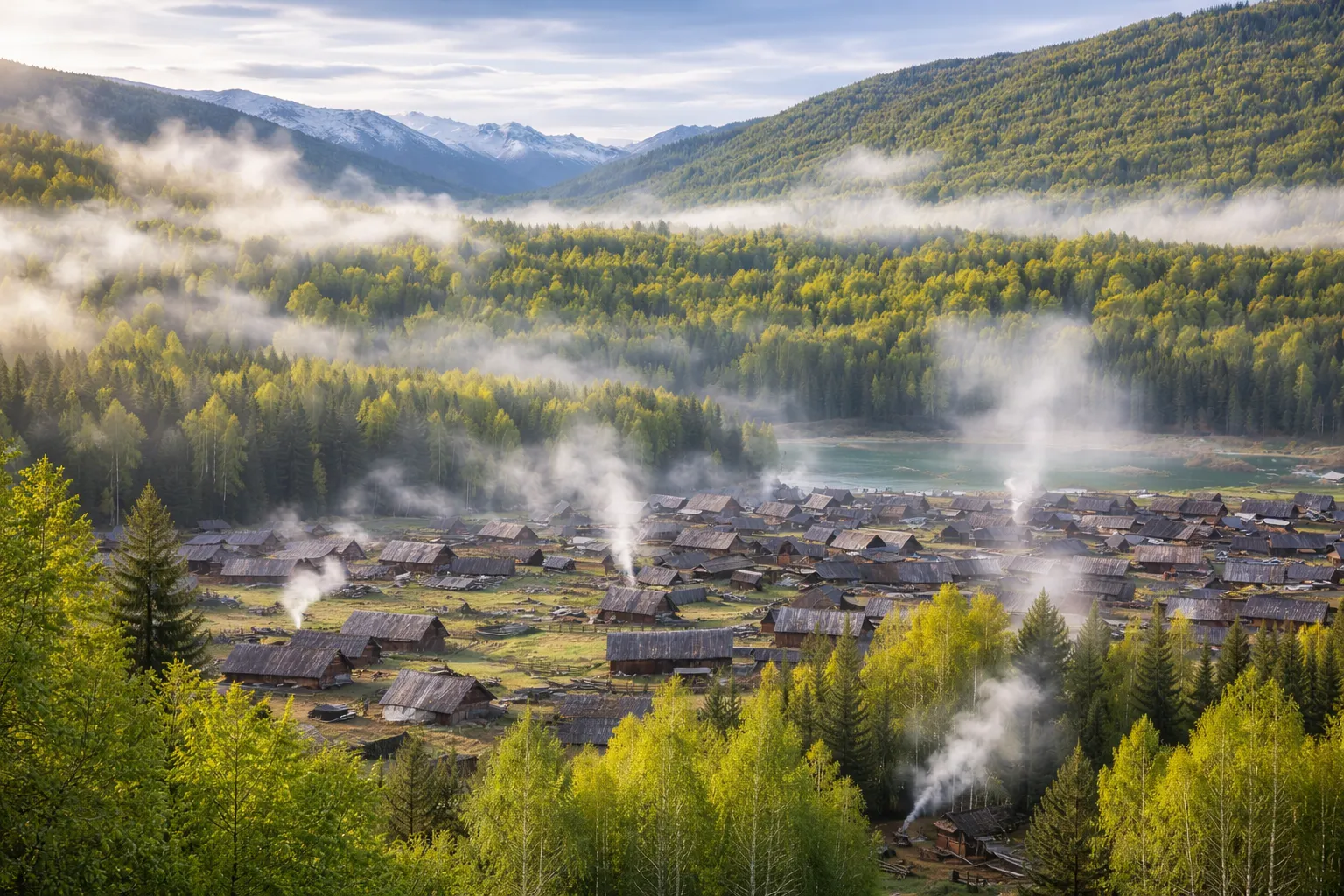 Hemu Village wooden houses.webp