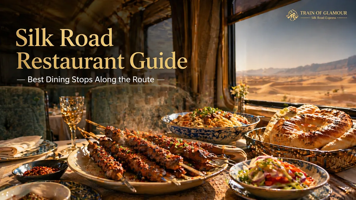 LuxurySilkRoadtraindiningwithgourmetcuisineanddesertview.webp